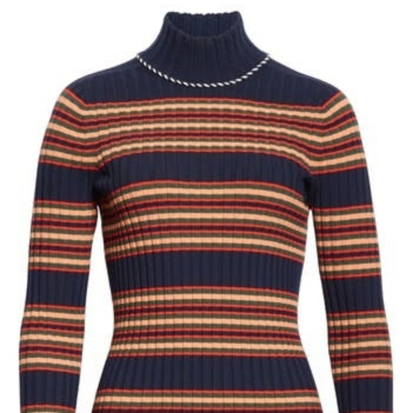 NEW Tory Burch Ribbed Merino Wool Turtleneck - Picture 5 of 12